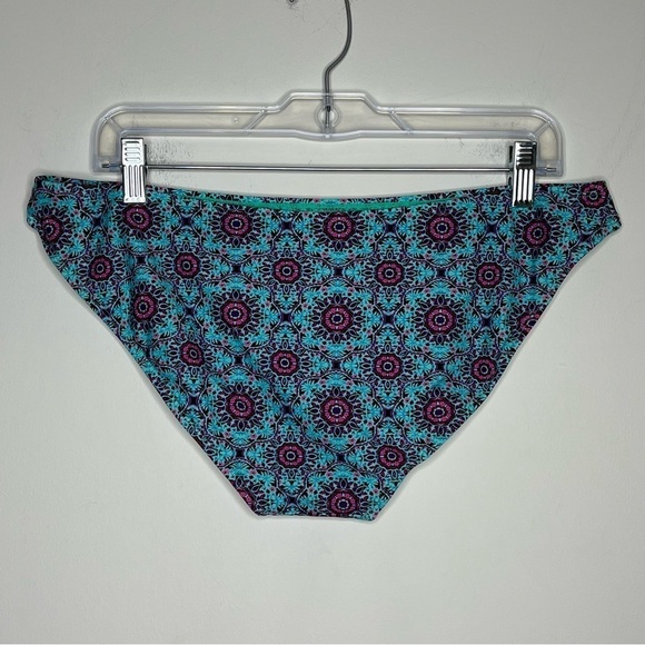 RIPZONE Lea Tile Print Bikini Bottom Swimsuit Turquoise - Picture 2 of 9